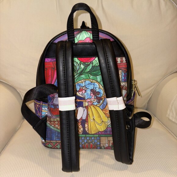 Loungefly Disney Princess Castle Series Beauty And The Beast Belle Mini Backpack - Picture 4 of 9